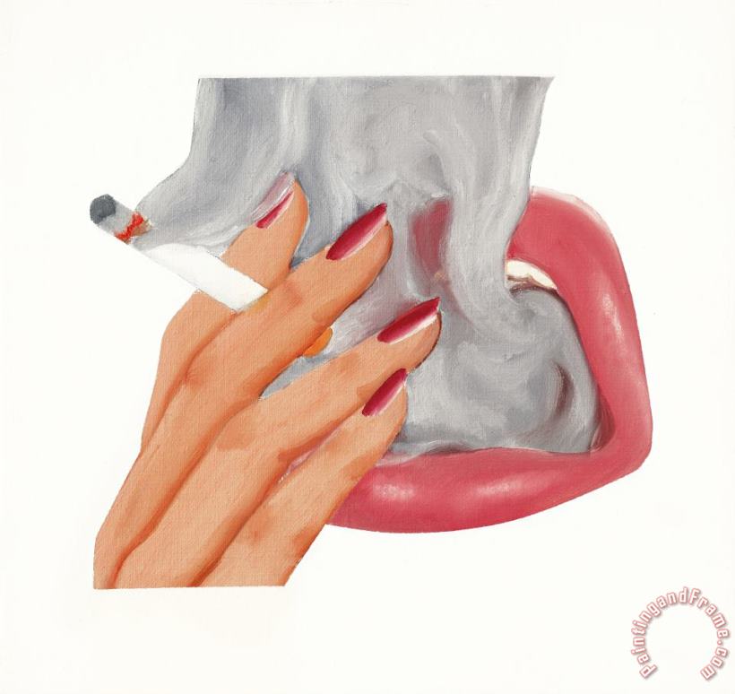 Tom Wesselmann Smoker Study, 1972 Art Print