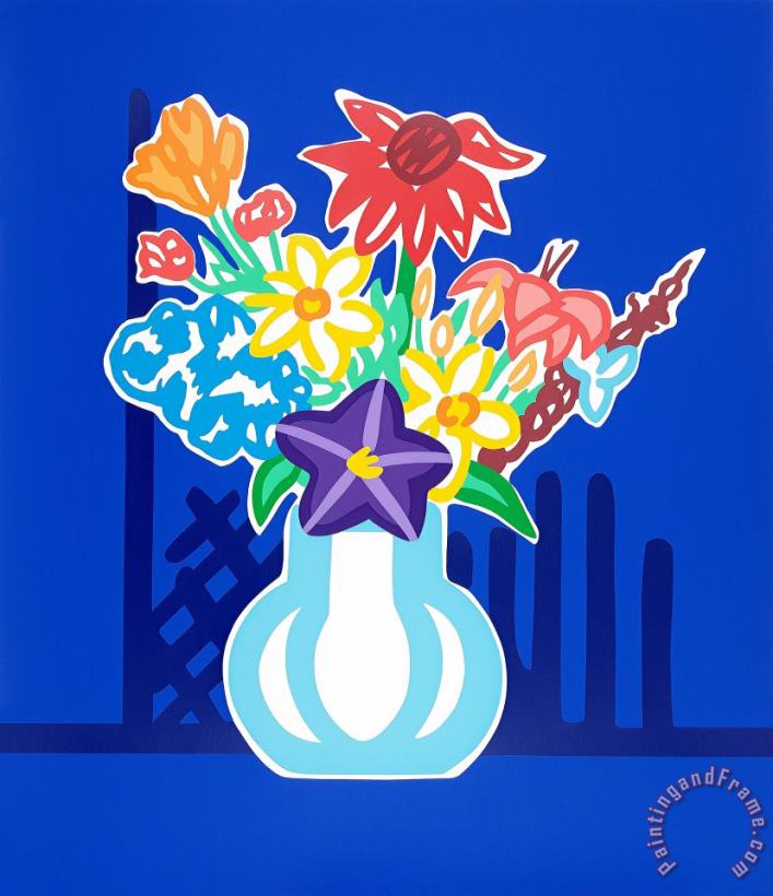 Unicef Bouquet, 1988 painting - Tom Wesselmann Unicef Bouquet, 1988 Art Print