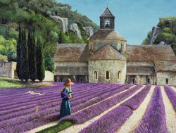 Trevor Neal Lavender Picker - Abbaye Senanque - Provence