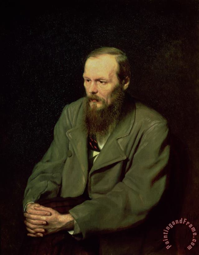 Vasili Grigorevich Perov Portrait Of Fyodor Dostoyevsky Art Print