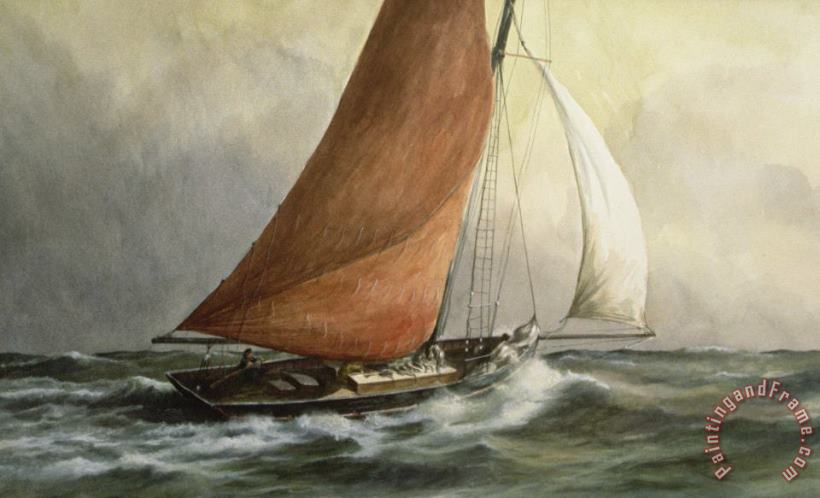 Vic Trevett Bawley In The Estuary Art Painting