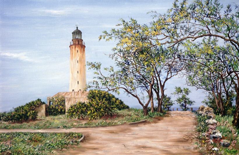 Lighthouse painting - Victor Collector Lighthouse Art Print