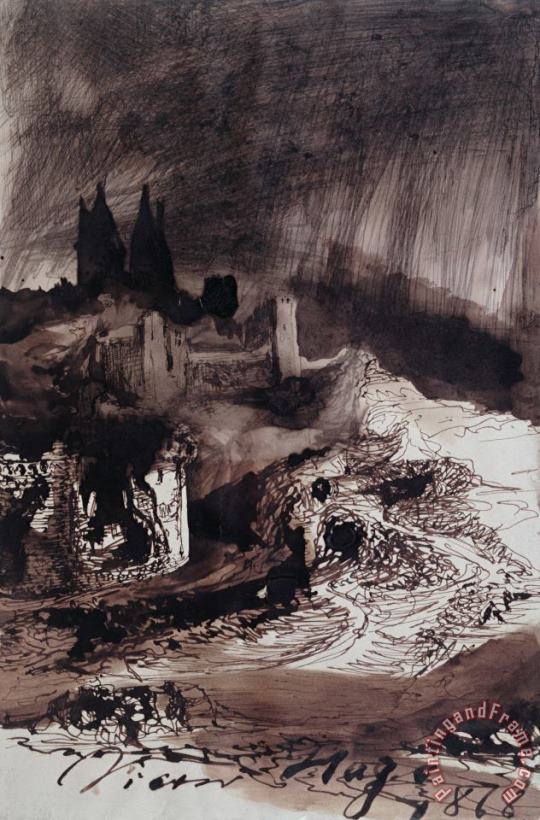 Victor Hugo The Castle Art Painting