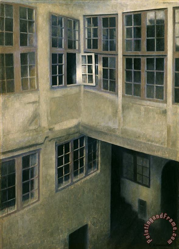Vilhelm Hammershoi Interior of Courtyard, Strandgade 30 Art Print