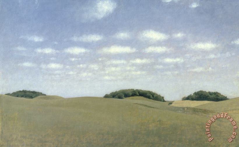 Vilhelm Hammershoi Landscape From Lejre Art Painting
