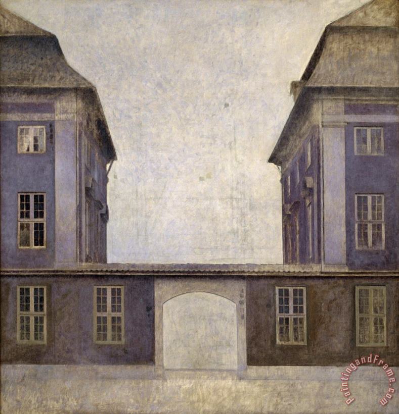 Vilhelm Hammershoi The Buildings of The Asiatic Company, Seen From St. Annæ Street Art Painting