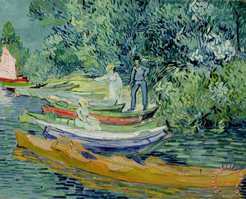 Bank of the Oise at Auvers painting - Vincent Van Gogh Bank of the Oise at Auvers Art Print