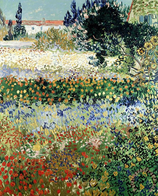 Vincent Van Gogh Garden In Bloom, Vincent Van Gogh Garden