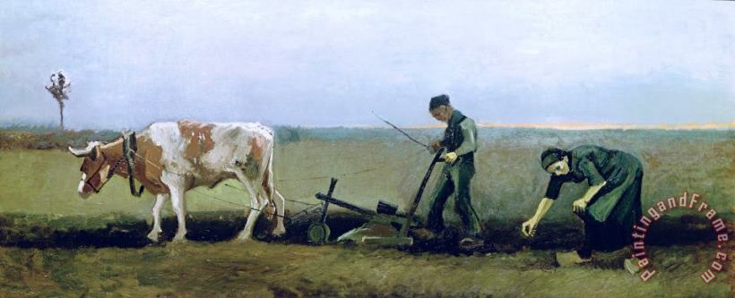 Labourer and Peasant painting - Vincent van Gogh Labourer and Peasant Art Print