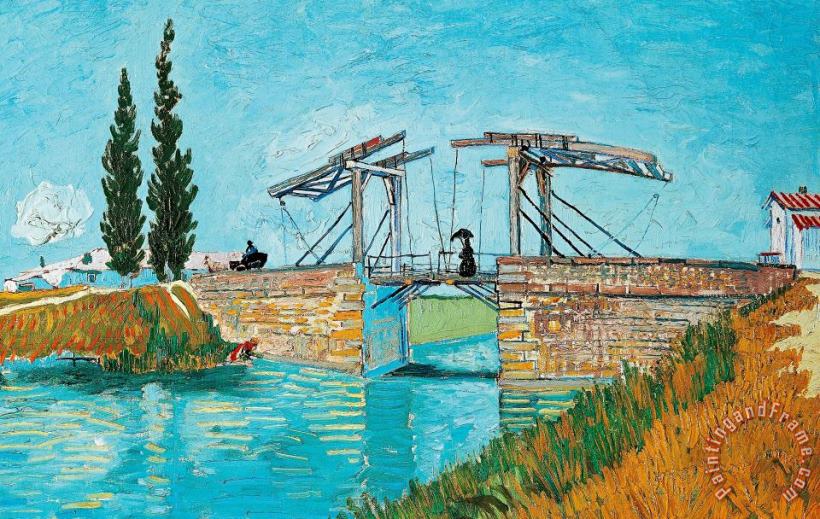 Vincent van Gogh Langlois Bridge At Arles Art Painting