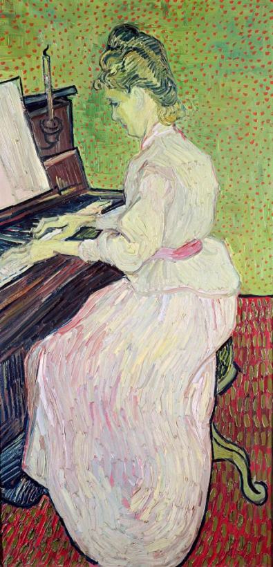 Marguerite Gachet At The Piano painting - Vincent van Gogh Marguerite Gachet At The Piano Art Print