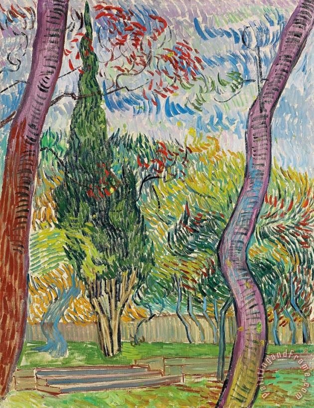 Vincent van Gogh The Garden Of St Pauls Hospital Art Print