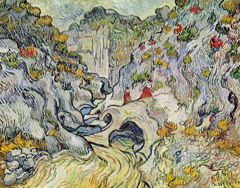 Vincent van Gogh The Ravine Of The Peyroulets Art Print