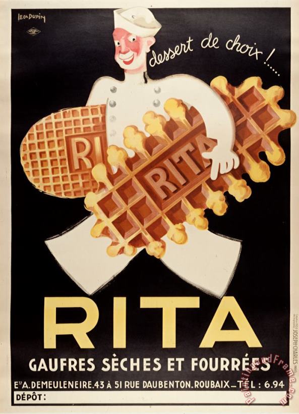 Rita painting - Vintage Images Rita Art Print