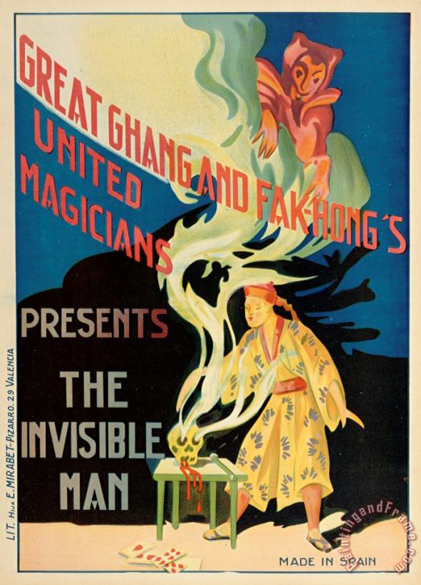 Vintage Images The Invisible Man Art Print