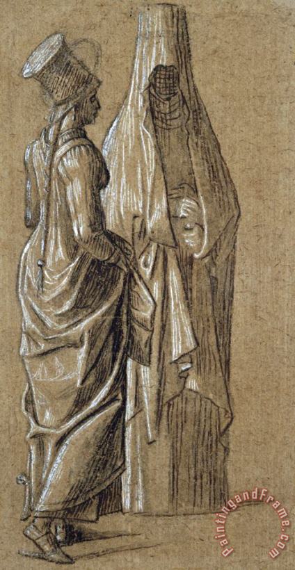 Vittore Carpaccio Two Standing Women, One in Mamluk Dress Art Print