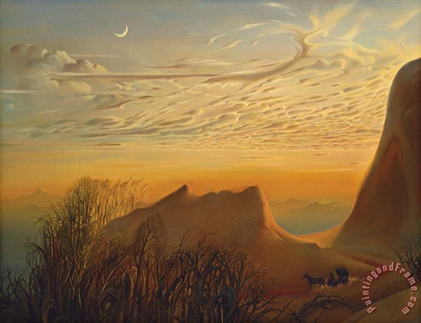 Anticipation of a Night's Shelter painting - Vladimir Kush Anticipation of a Night's Shelter Art Print