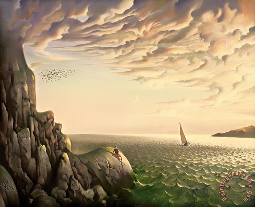 Bound for Distant Shores painting - Vladimir Kush Bound for Distant Shores Art Print