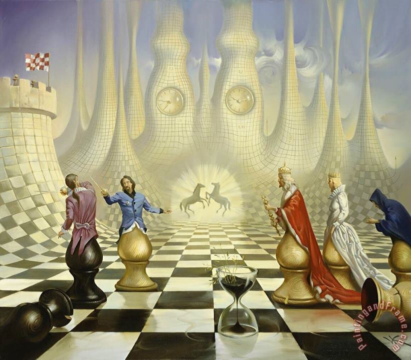 Chess painting - Vladimir Kush Chess Art Print