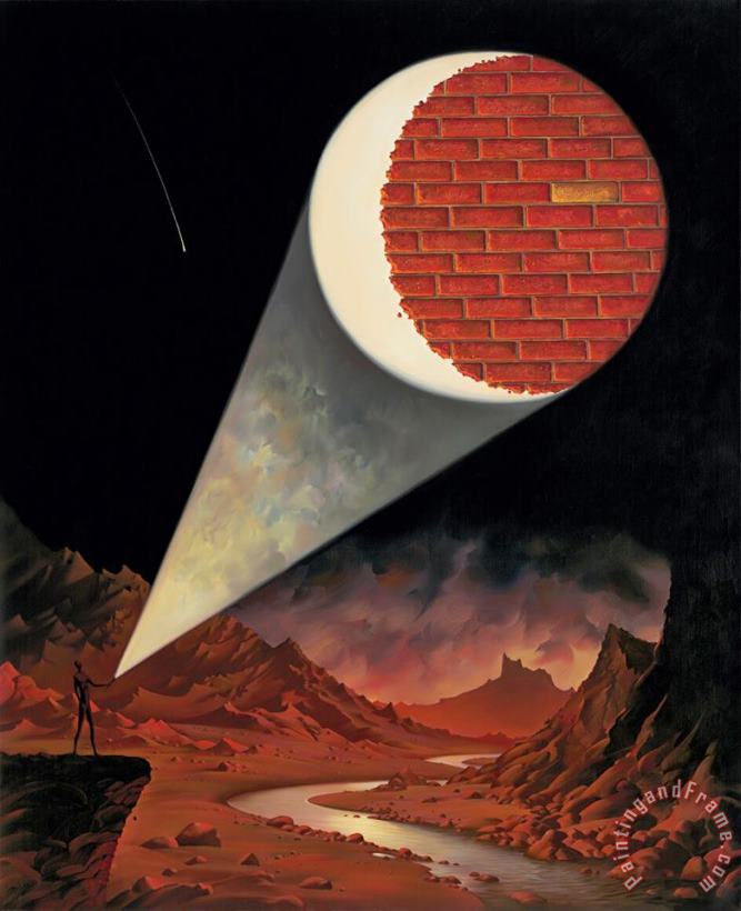 Vladimir Kush Dark Side of The Moon Art Painting