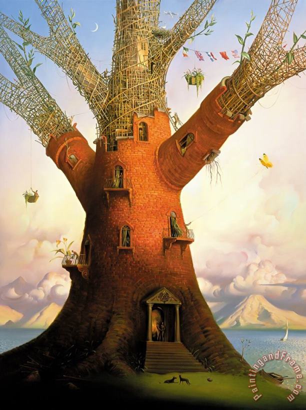 Vladimir Kush Family Tree Art Painting