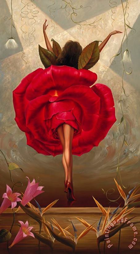 Flamenco Dancer painting - Vladimir Kush Flamenco Dancer Art Print