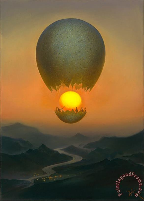 Flight of The Sun painting - Vladimir Kush Flight of The Sun Art Print