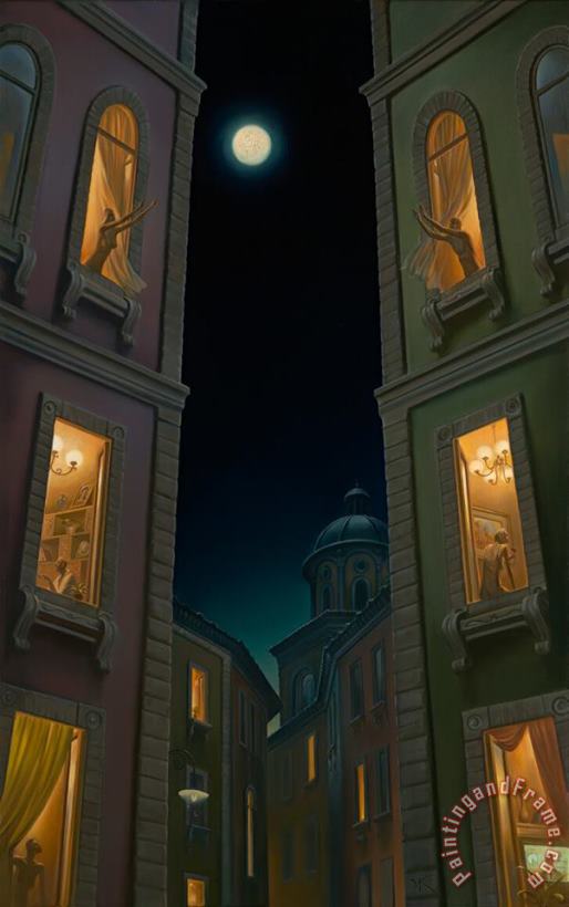 Vladimir Kush Full Moon Games Art Print