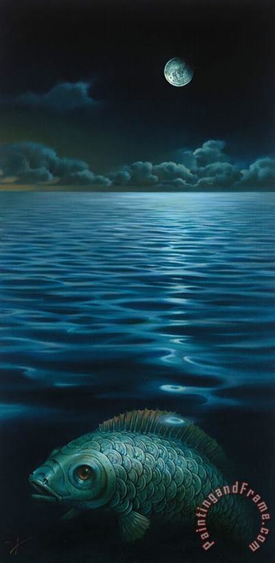 Vladimir Kush Moonlight Mystery Art Painting