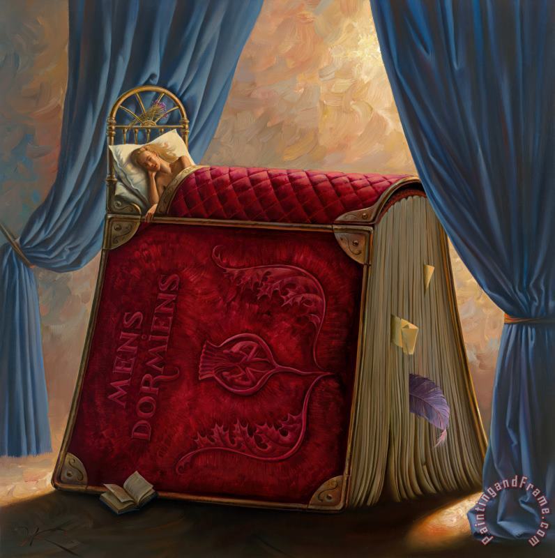Vladimir Kush Pillow Book Art Painting