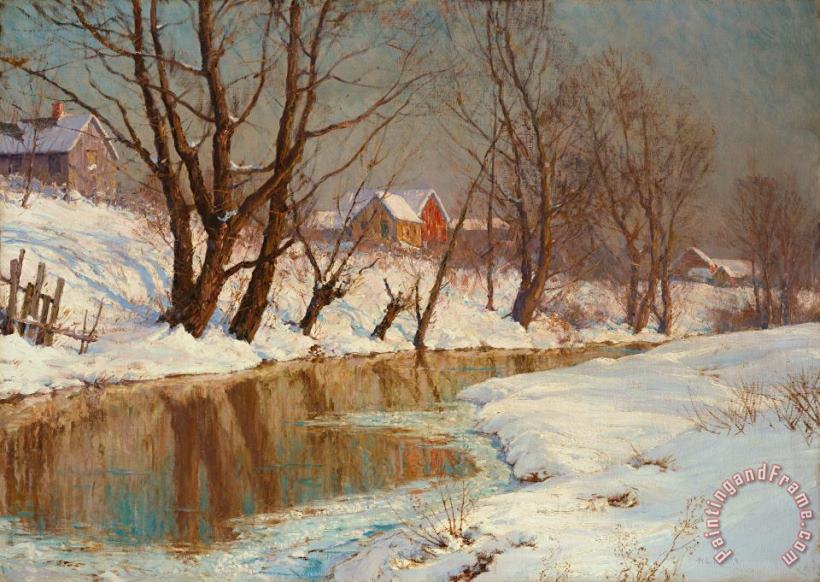 Winter Morning painting - Walter Launt Palmer Winter Morning Art Print