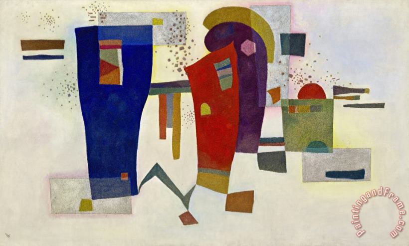 Wassily Kandinsky Accompanied Contrast Art Painting