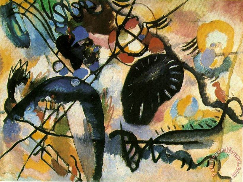 Wassily Kandinsky Black Spot 1912 Art Painting