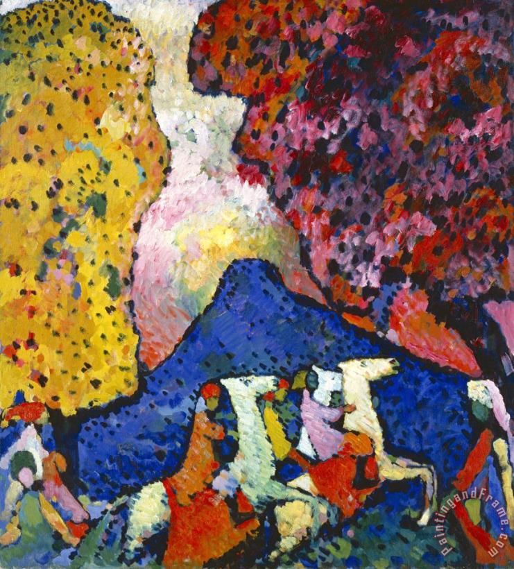 Wassily Kandinsky Blue Mountain (der Blaue Berg) Art Painting