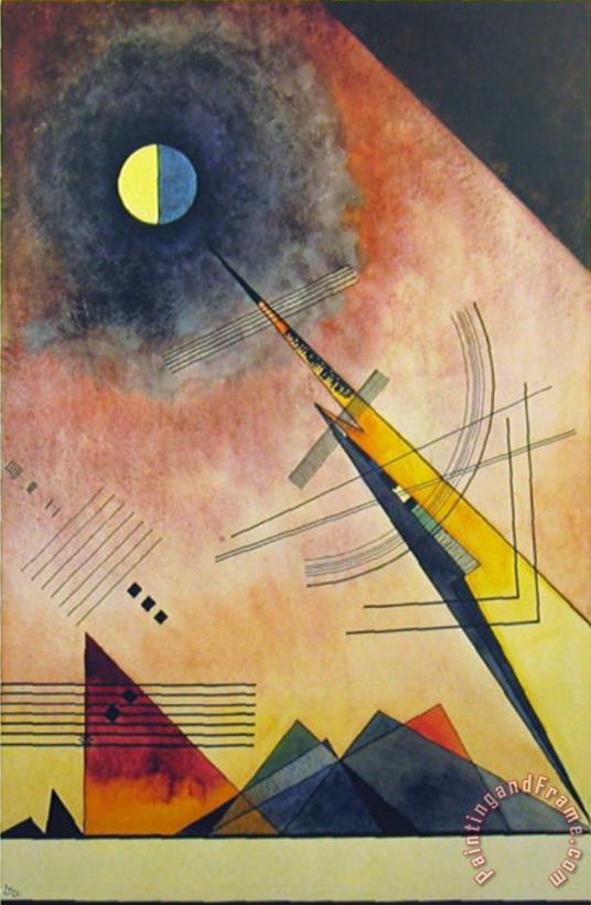 Hinauf 1925 painting - Wassily Kandinsky Hinauf 1925 Art Print