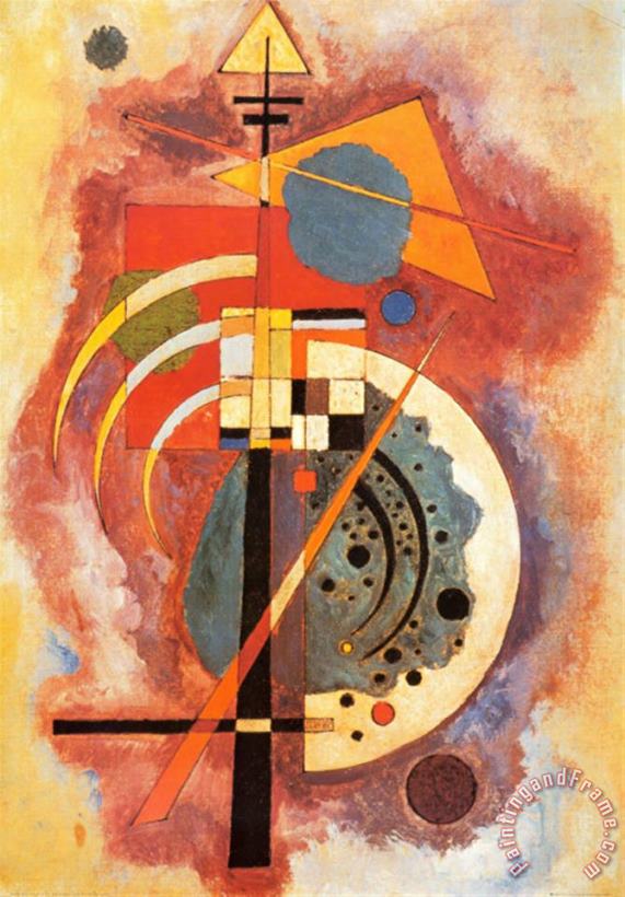 Hommage to Grohmann painting - Wassily Kandinsky Hommage to Grohmann Art Print