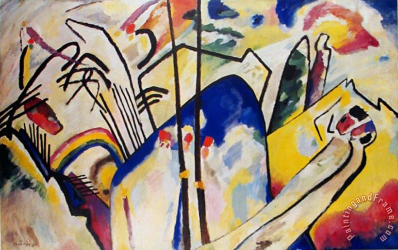 Komposition 4 1939 painting - Wassily Kandinsky Komposition 4 1939 Art Print