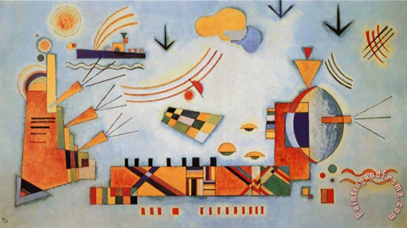 Wassily Kandinsky Milder Vorgang 1928 Art Painting