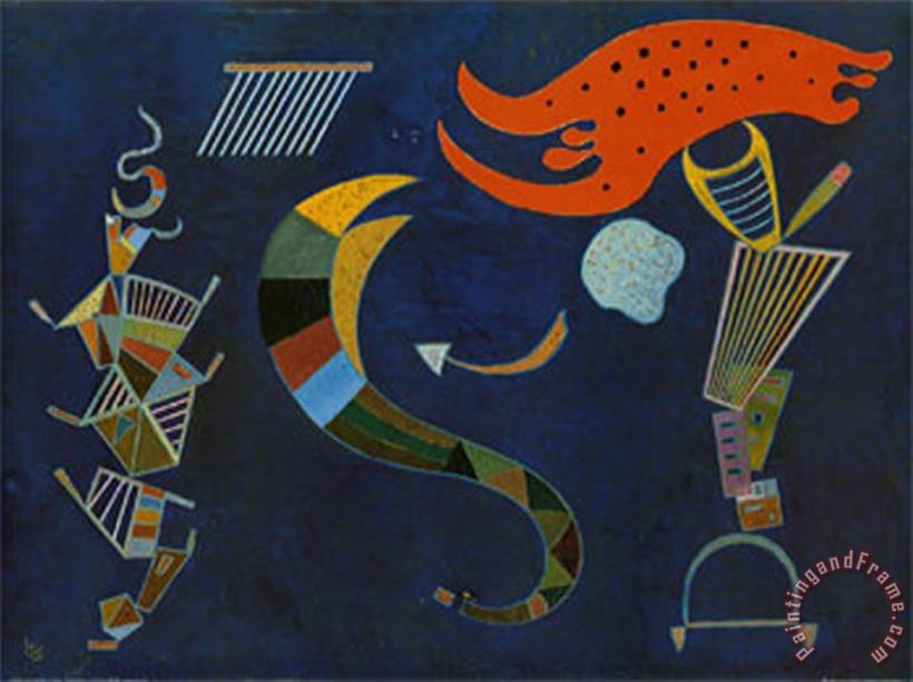 Mit Dem Pfeil C 1943 painting - Wassily Kandinsky Mit Dem Pfeil C 1943 Art Print