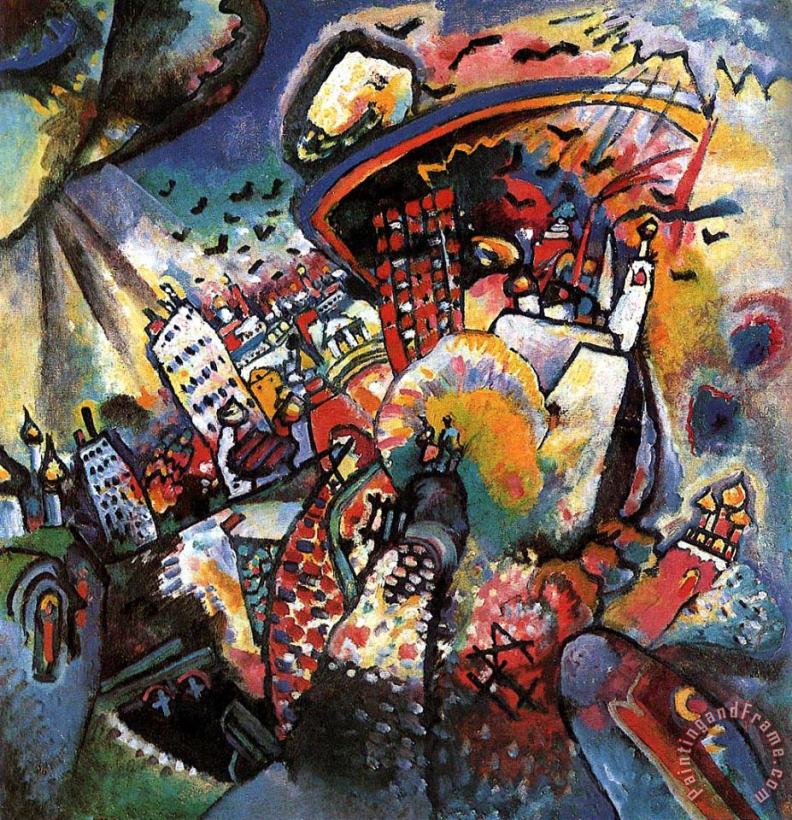Moscow I 1916 painting - Wassily Kandinsky Moscow I 1916 Art Print