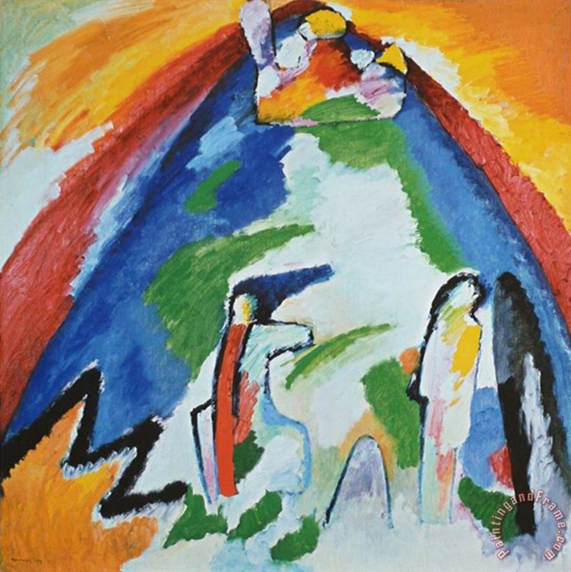 Wassily Kandinsky Mountain 1909 Art Painting