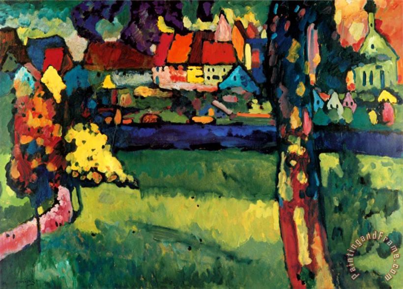 Wassily Kandinsky Murnau 1909 Art Painting