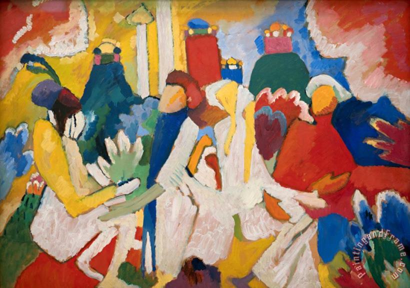 Wassily Kandinsky Oriental, 1909 Art Painting