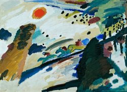 Wassily Kandinsky Romantic Landscape