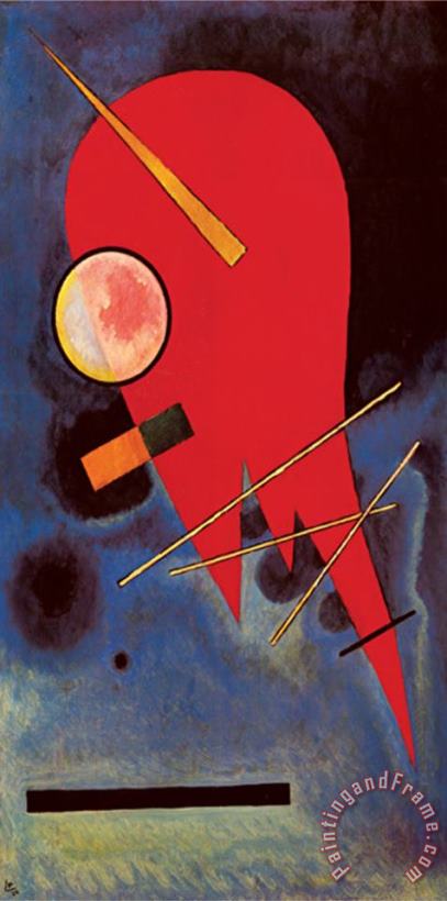 Rouge painting - Wassily Kandinsky Rouge Art Print