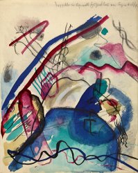 Wassily Kandinsky Study for 'painting with White Border (moscow)'