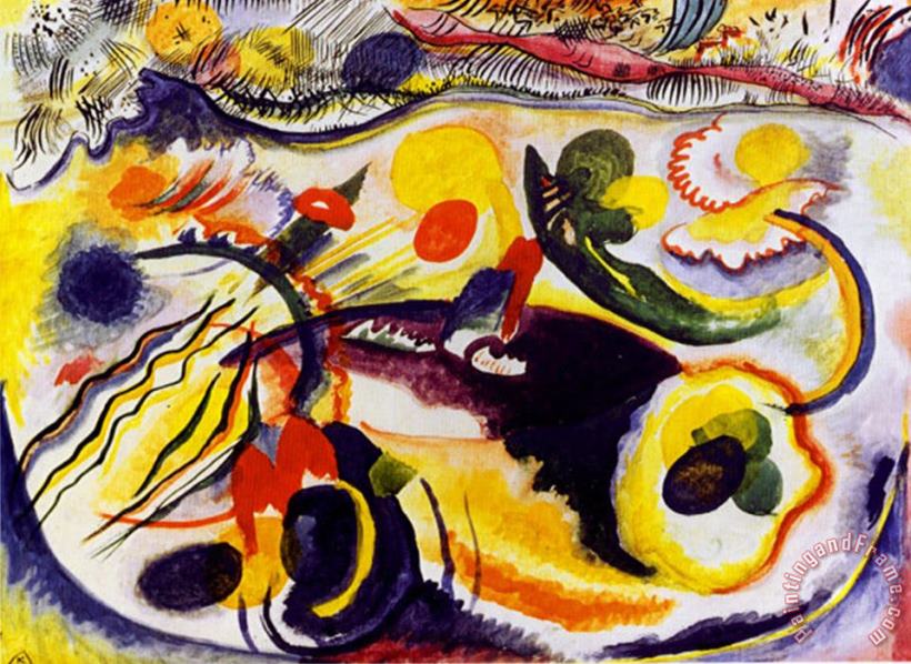 Wassily Kandinsky Theme Last Judgement Art Painting