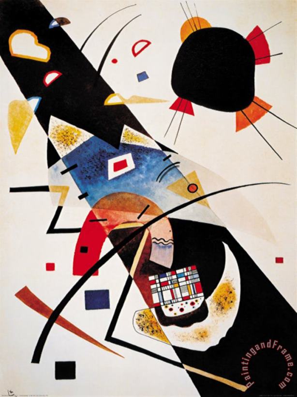 Wassily Kandinsky Two Black Spots Art Painting