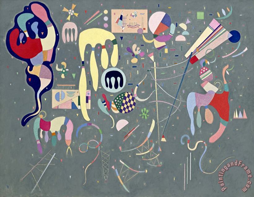 Various Actions painting - Wassily Kandinsky Various Actions Art Print