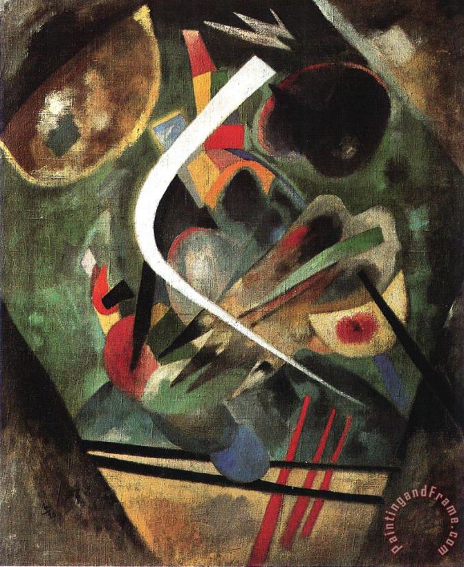 Wassily Kandinsky White Stroke 1920 Art Painting